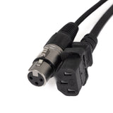 Perfex IEC & XLR Mehrfachkabel (DMX, 5m)