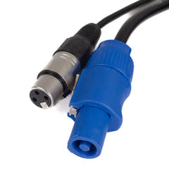 Perfex Powercon & XLR Multikabel (DMX, 20m)