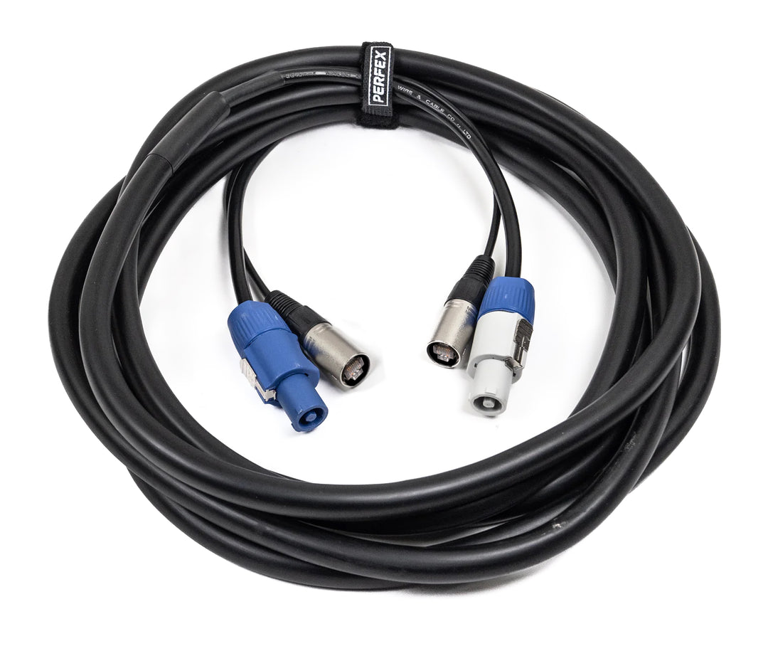 Perfex Powercon & CAT Kombikabel (10m)