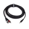 Perfex Miniklinke zu 2x RCA Phono Adapterkabel (3m)