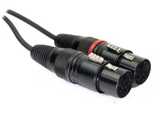 MINIJACK 3,5-mm-TRS-Stecker auf 2x XLR-Buchse (1,3 m)