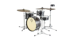 Dixon PODL520BKC Drumset, Satin Black Coal Lacquer