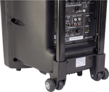 Ibiza 10" portable speaker, black with USB, Bluetooth & mics