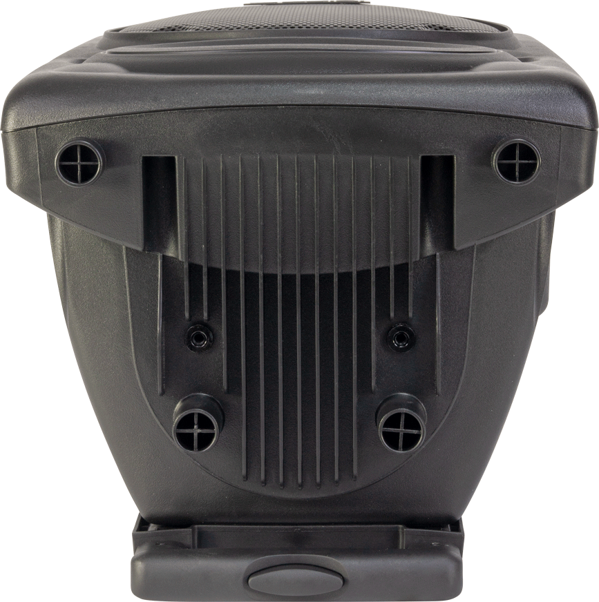 Ibiza 10" portable speaker, black with USB, Bluetooth & mics