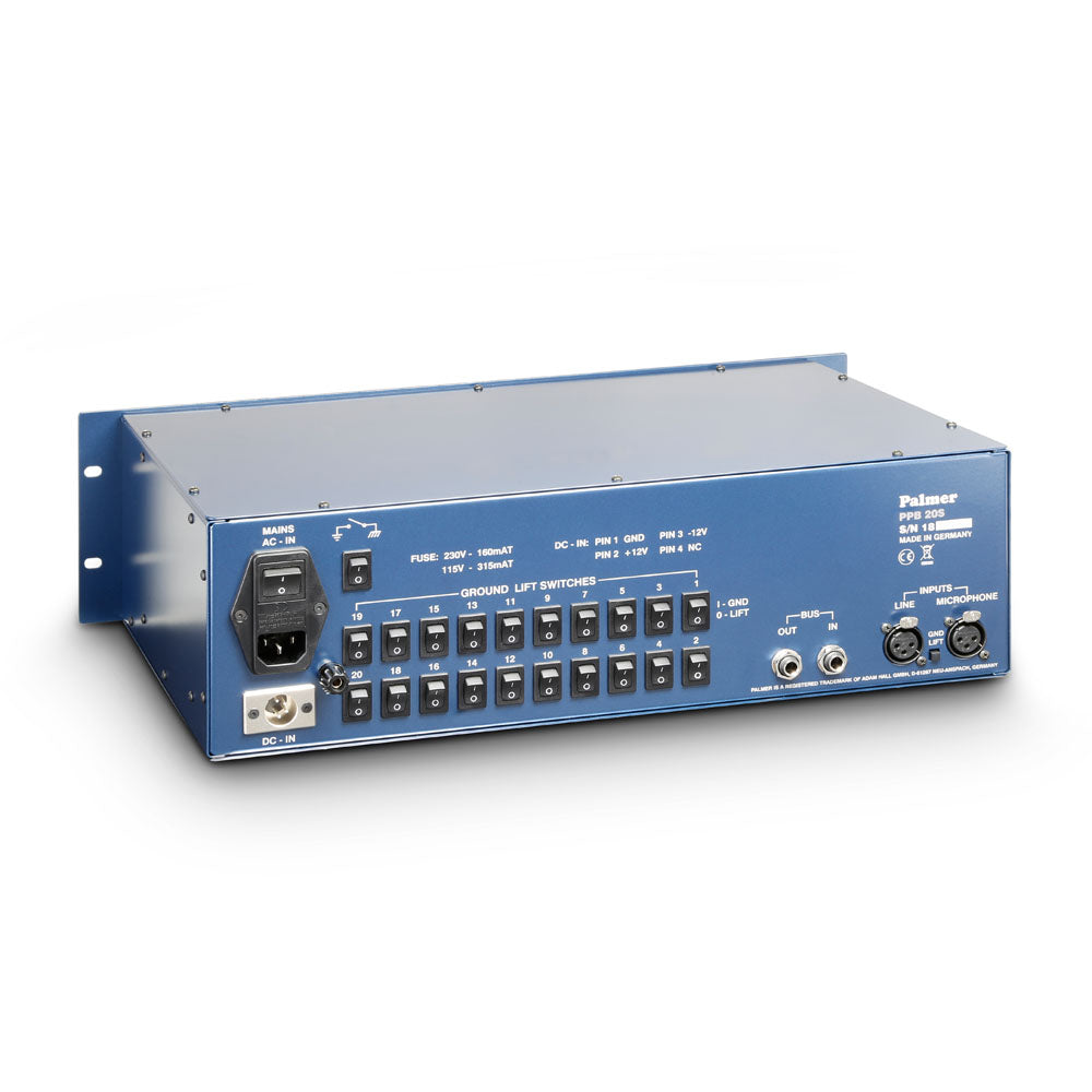 Palmer PB 20 S - Press Patch Box 10-kanal stereo / 20-kanal mono