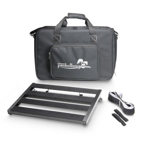 Palmer PEDALBAY® 40 - Leichtes Pedalboard mit variabler Konfiguration und schützendem Softcase, 45 cm