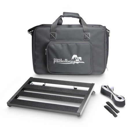 Palmer PEDALBAY® 40 - Leichtes Pedalboard mit variabler Konfiguration und schützendem Softcase, 45 cm