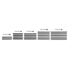 Palmer PEDALBAY® 60 L - Leichtes, verstellbares Pedalboard mit schützendem Softcase, 60 cm
