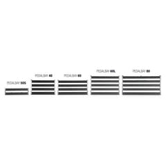 Palmer PEDALBAY® 60 - Leichtes, verstellbares Pedalboard mit schützendem Softcase, 60 cm