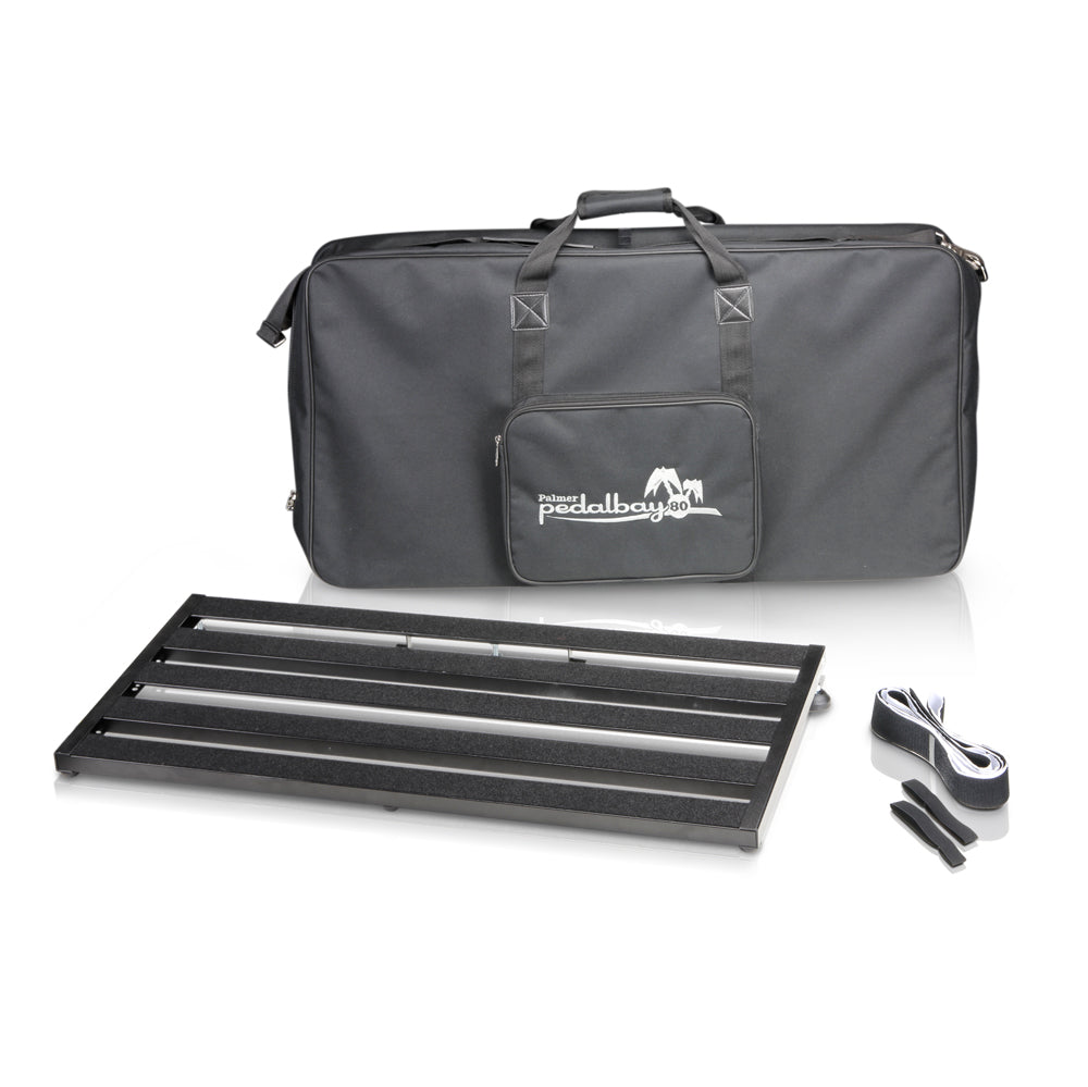 Palmer PEDALBAY® 80 - Leichtes, variables Pedalboard mit schützendem Softcase, 80 cm