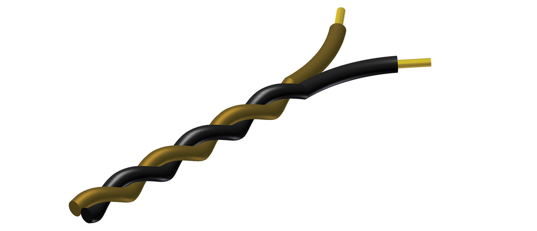 ProCab verdrilltes Kabel 2 x 0,5 mm² schwarz – Braun 100 Meter