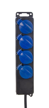 ProCab El skinne med 4 udtag IP44, 1,5 m 2,5 mm² kabel