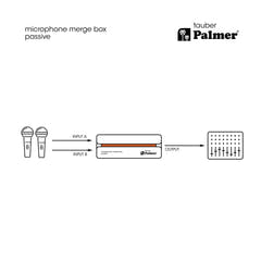 Palmer RIVER tauber - Passive Zusammenführungsbox für Mikrofone