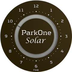ParkOne Solar Parkuhr, Schwarz