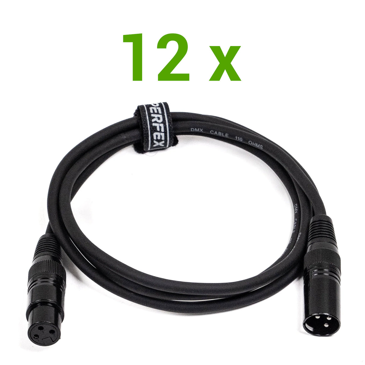 DMX Kabel Paket (12x0,5m)