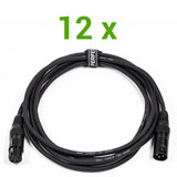 DMX-Kabel Paket (12x3m)