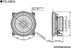 Pioneer TS-1001i Autolautsprecherset (10cm, 4")