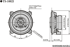 Pioneer TS-1002i Autolautsprecherset (10cm, 4")