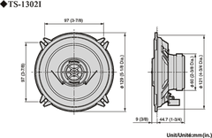 Pioneer TS-1302i Autolautsprecher (13cm, 5,25")