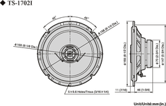 Pioneer TS-1702i Autolautsprecher (17cm, 6,5")