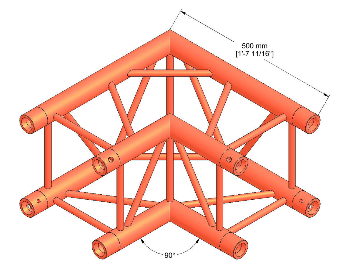 Milos QTB quatro 2way 90° corner