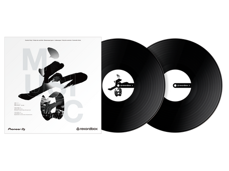 RB-VD2-K Rekordbox Control Vinyl (Satz von 2) (schwarz)