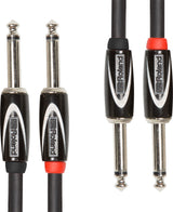 Roland "Heavy-duty" Cabel 2 x 6.3mm Jack mono til 2 x 6.3mm Jack mono