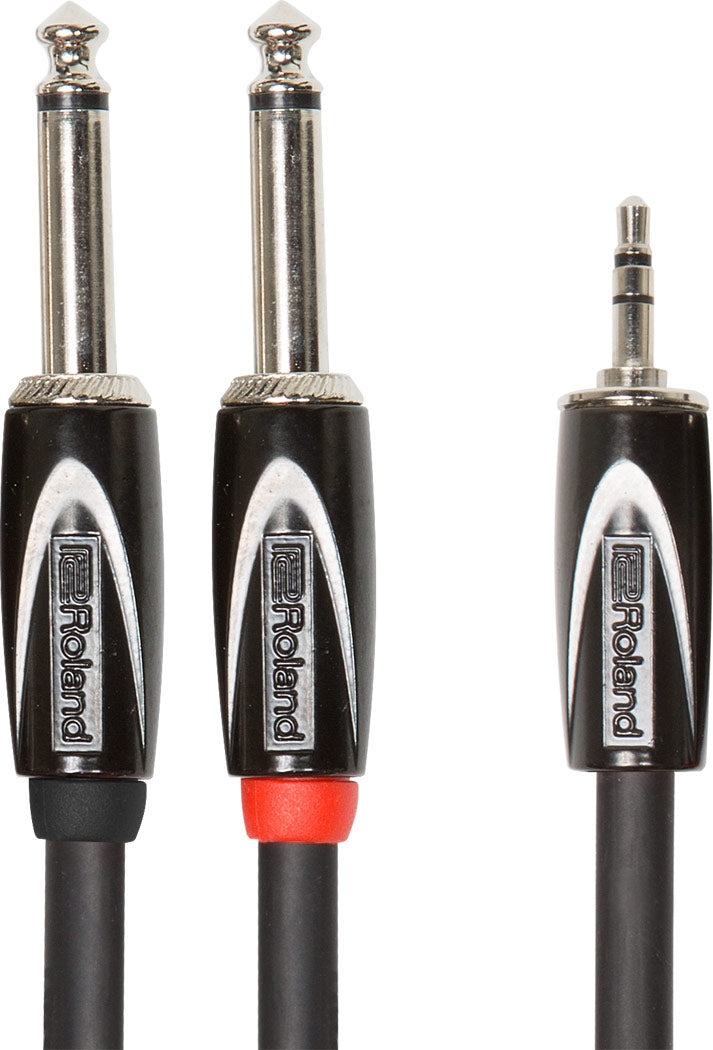 Roland Adapter cable 3,5mm Jack Stereo for 2 x 6.3 mm Jack mono