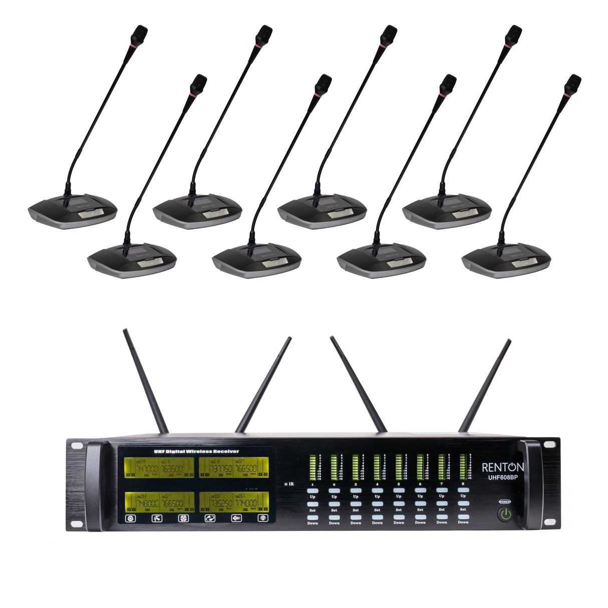 Renton Pro Wireless Conference Microphone System (8 channels)