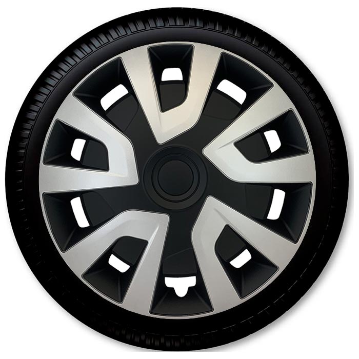 16" Revo VAN Silver/Black Radkappen-Set