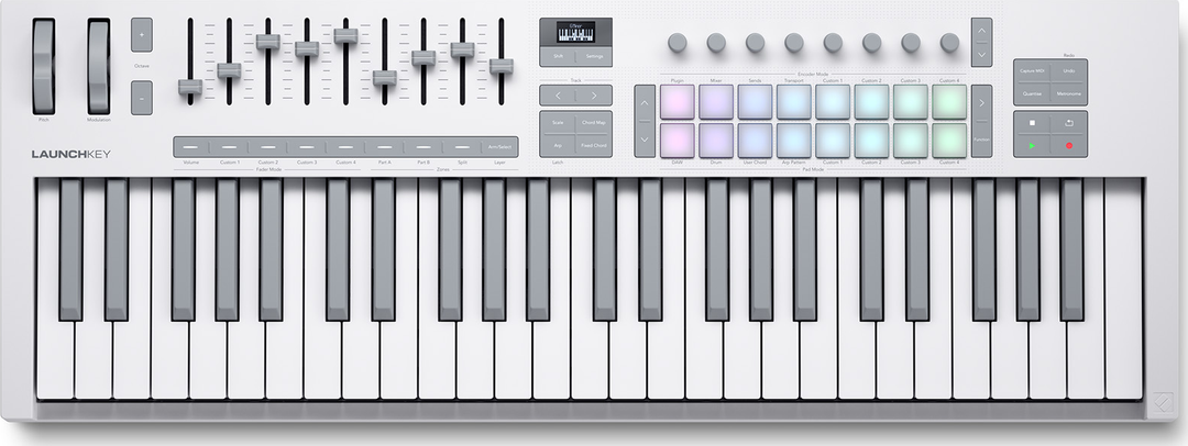 Novation Launchkey 49 MK4 MIDI-Keyboard (Weiß)