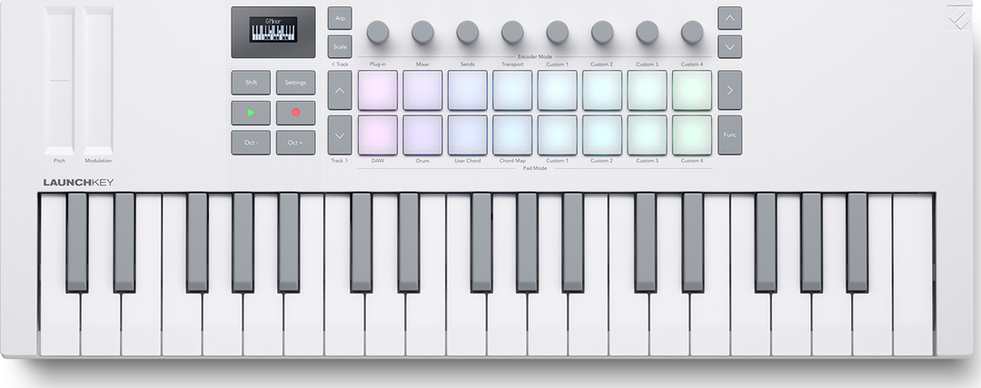 Novation Launchkey MINI 37 MK4 Keyboard (Weiß)