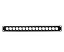 Perfex 19" mit 16 D-Slot Punchout, 1U