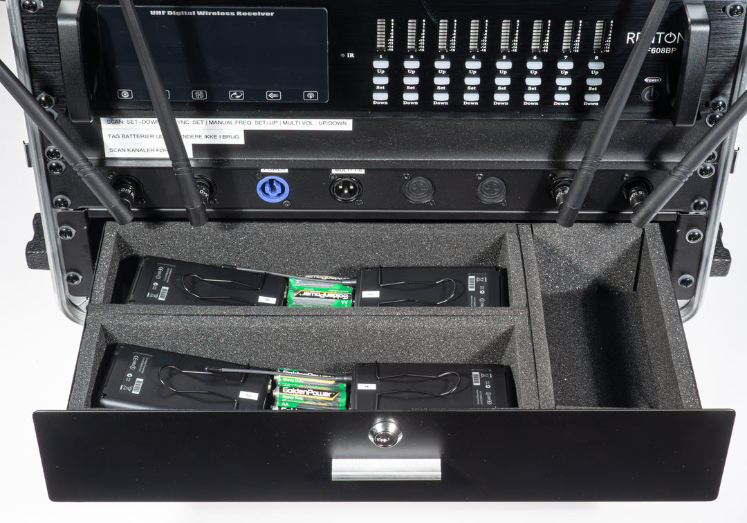 Renton Rack Trådløst System (8 Headset)
