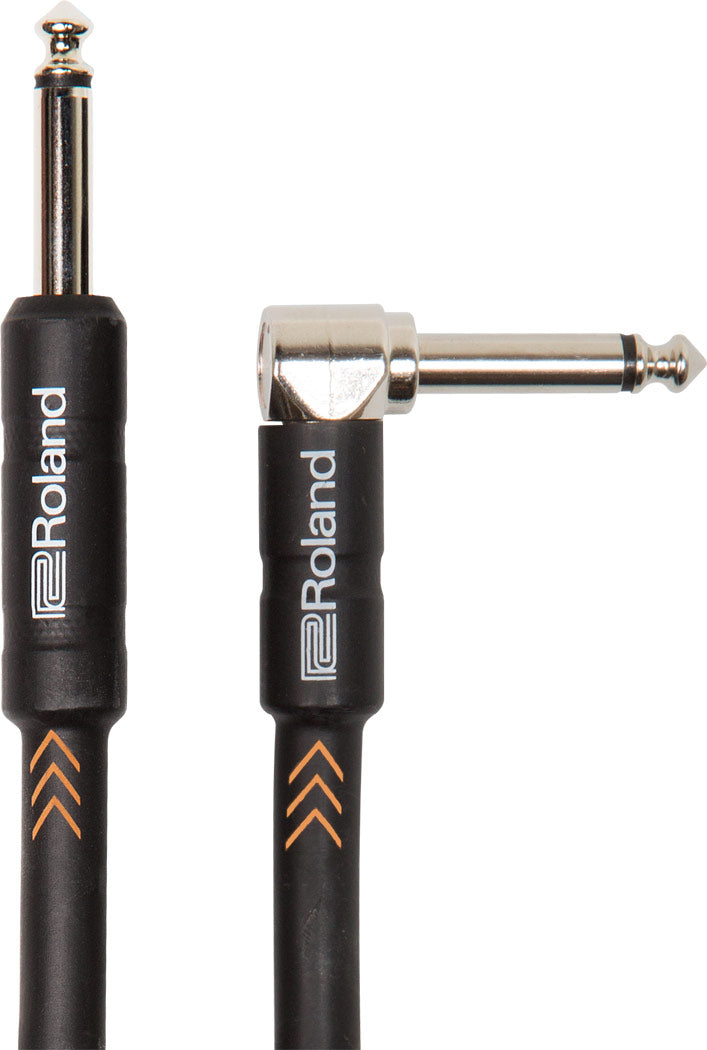 Roland "Nickel" Instrument Kabel 6.3mm Klinke mono zu 6.3mm Winkel Klinke mono
