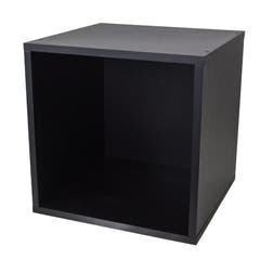 Studio 57 - Aufbewahrungsregal für Vinylplatten (36,5 x 36,5 cm, Schwarz)
