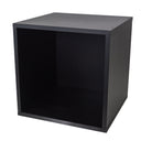 Studio 57 - Aufbewahrungsregal für Vinylplatten (36,5 x 36,5 cm, Schwarz)