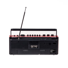Studio 57 - Kassettenabspieler m. FM & Bluetooth, Rot + Kassette