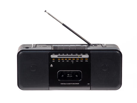 Studio 57 - Kassettenspieler m. FM & Bluetooth, Schwarz