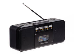 Studio 57 - Kassettenspieler m. FM & Bluetooth, Schwarz