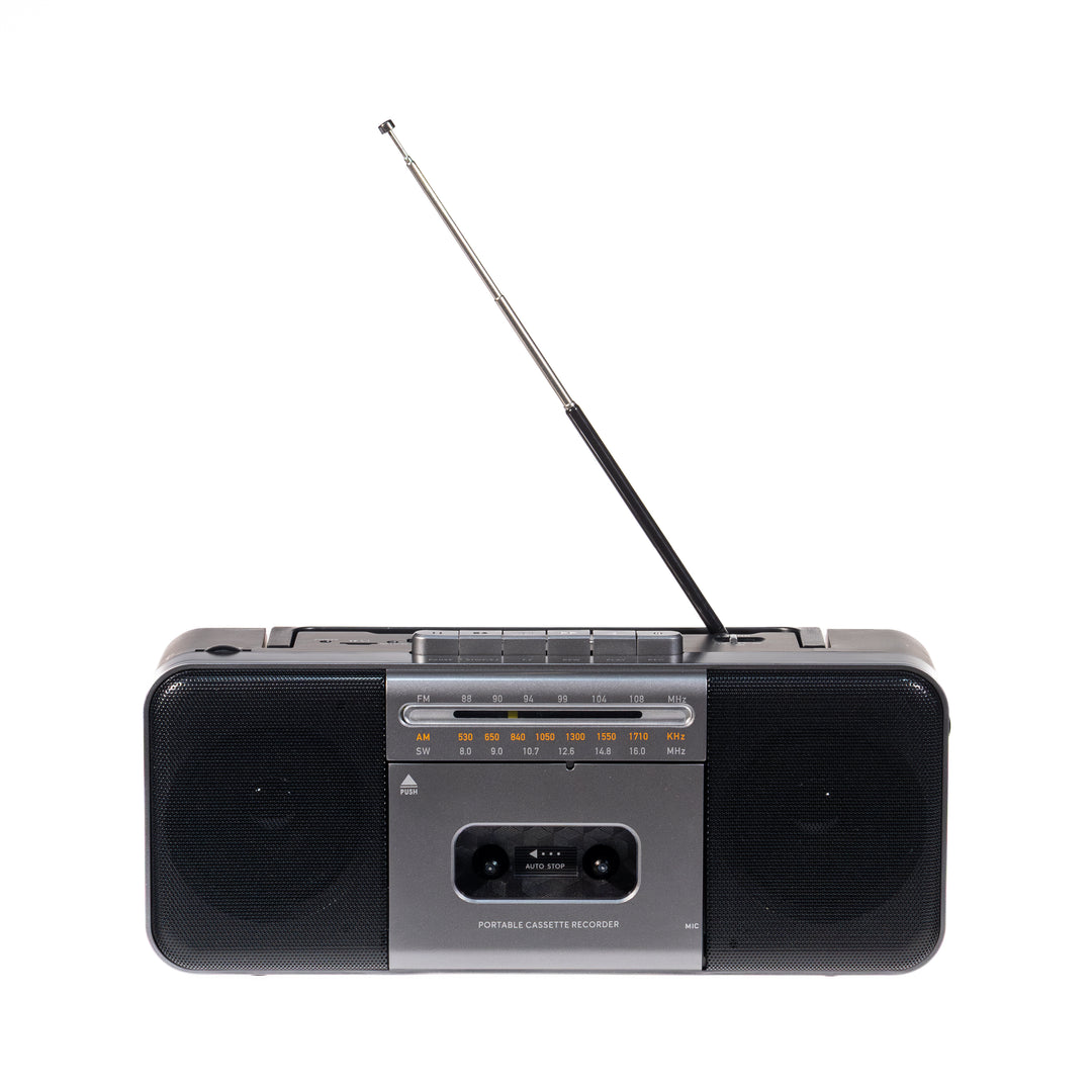Studio 57 - Kassettenspieler m. FM & Bluetooth, Grau