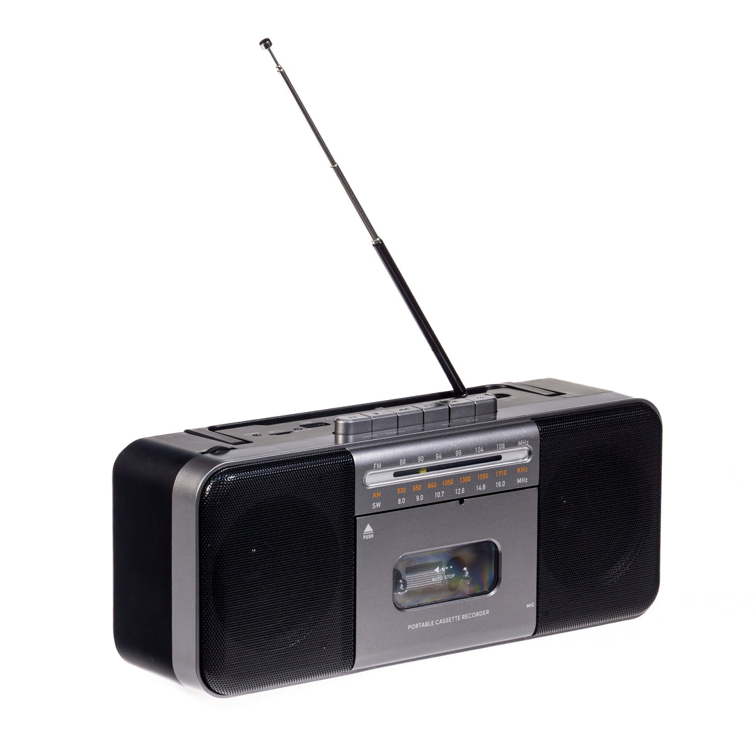 Studio 57 - Kassettenspieler m. FM & Bluetooth, Grau