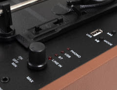Studio 57 Dolly Plattenspieler (Braun) Bundle
