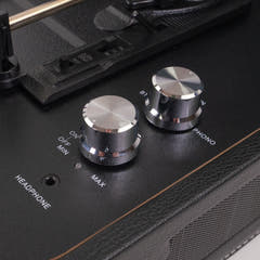 Studio 57 Mellow Plattenspieler (Schwarz) Bundle