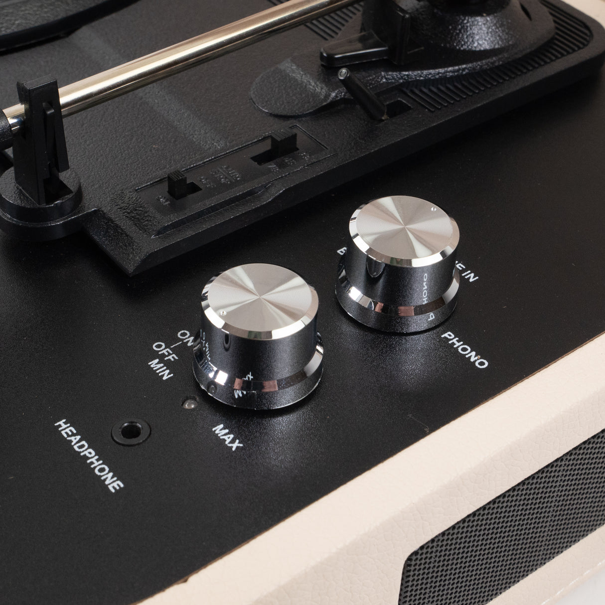 Studio 57 Mellow Plattenspieler mit LP-Ständer (Weiß)