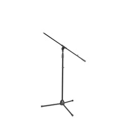 Adam Hall Stands S 5 BE - Mikrofonstativ mit Galgenarm, schwarz