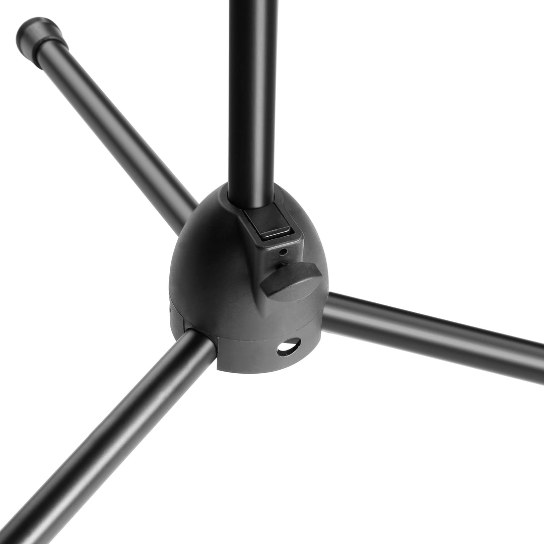 Adam Hall Stands S 5 BE - Mikrofonstativ mit Galgenarm, schwarz