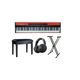 Grooveland FP80 Electric Piano (Red) Complete Bundle