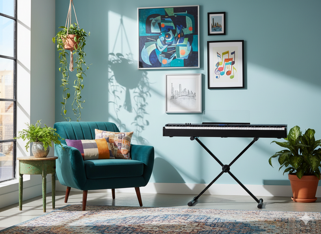 Grooveland FP80 E-Piano (Sort)