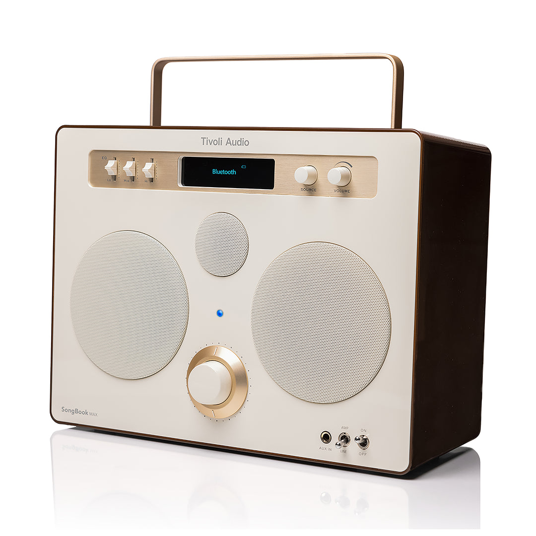 Tivoli Audio Song Book MAX Bluetooth Lautsprecher (Creme/Braun)